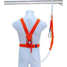 Polyester anti falling safety harness 4 point adjustment full body climbing harness